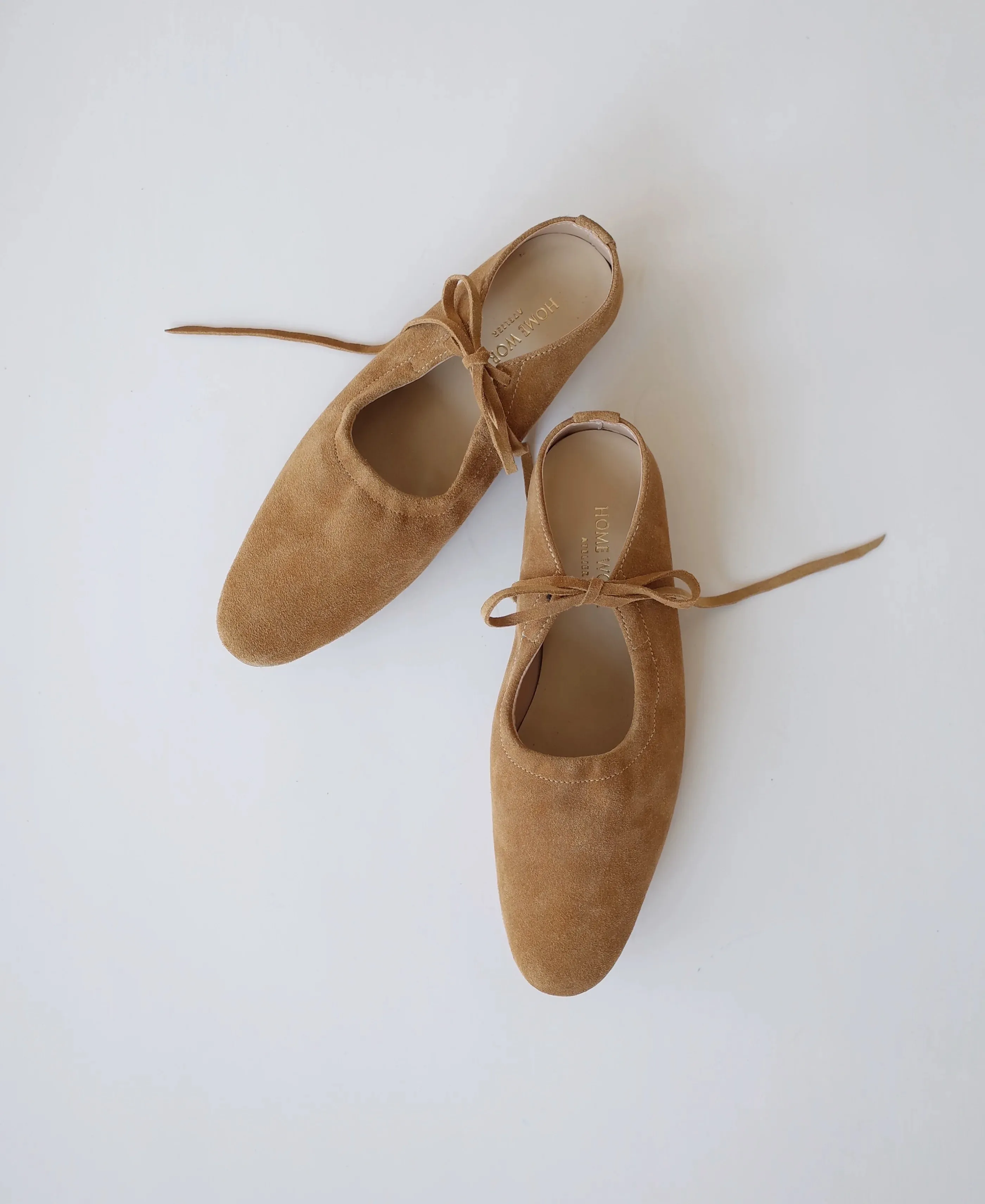 Suede Ballet Flats