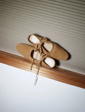 Suede Ballet Flats