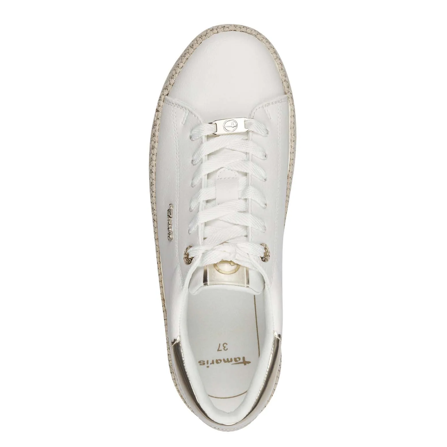 Tamaris Classic Trainer White Gold
