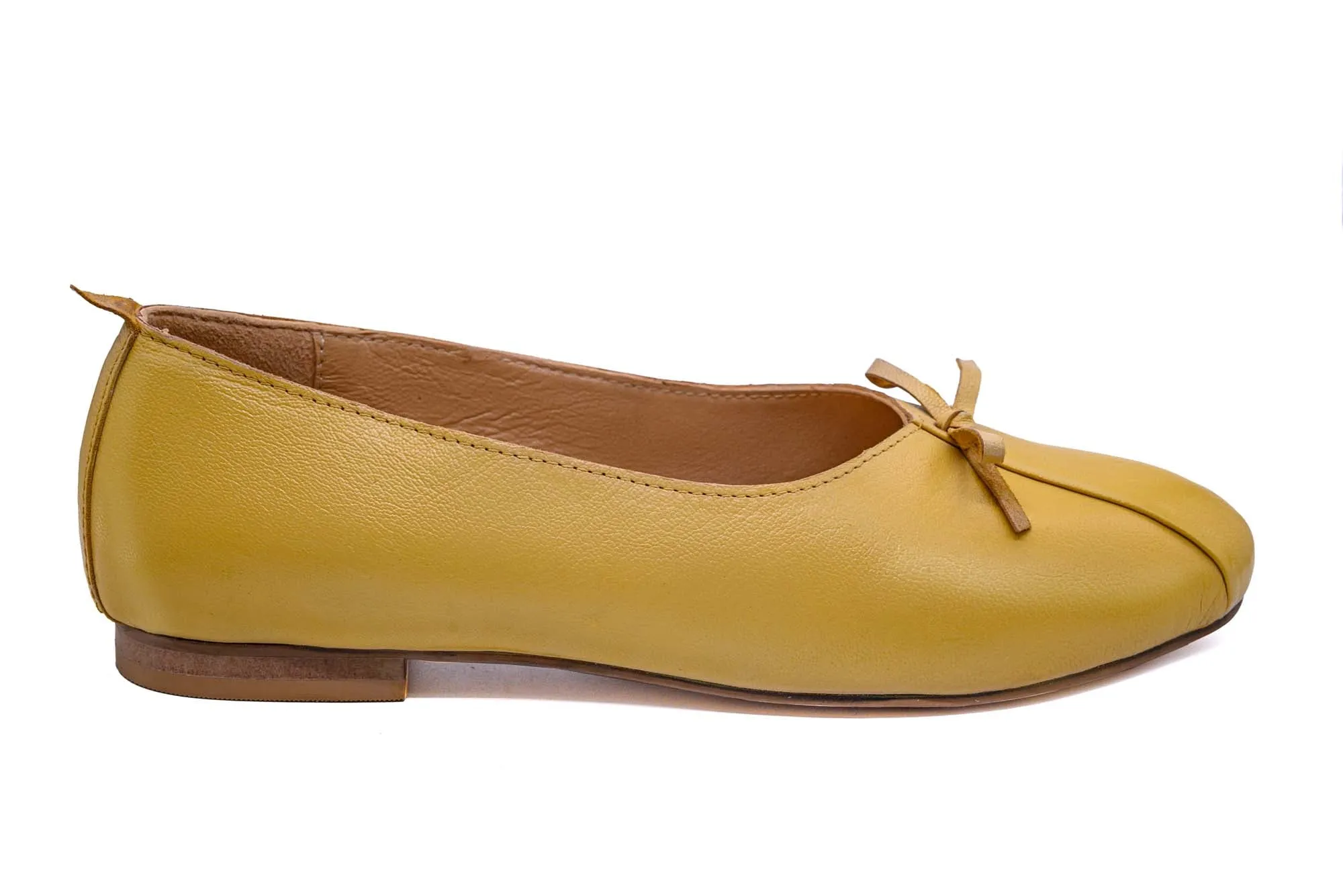 Tan Leather Loafer With Lace