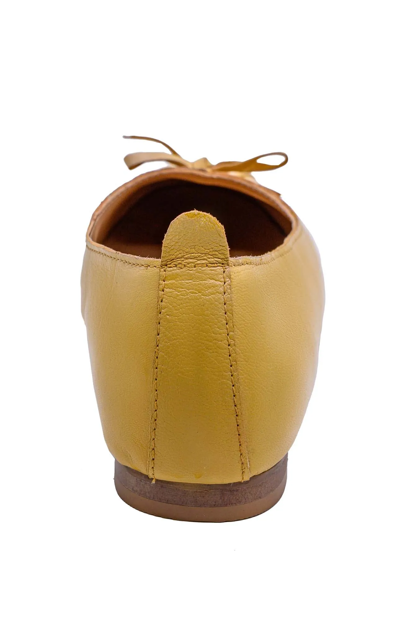 Tan Leather Loafer With Lace