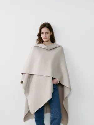 THE CASHMERE CAPE - BONE