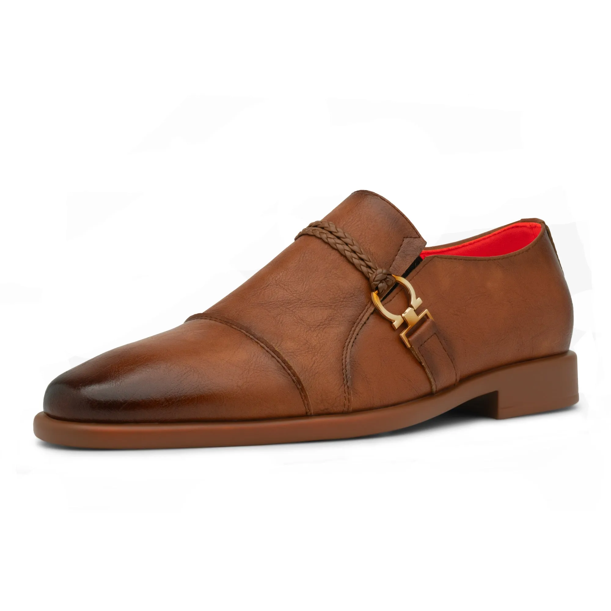 The Cuban L TAYNO Leather Cap Toe Loafer