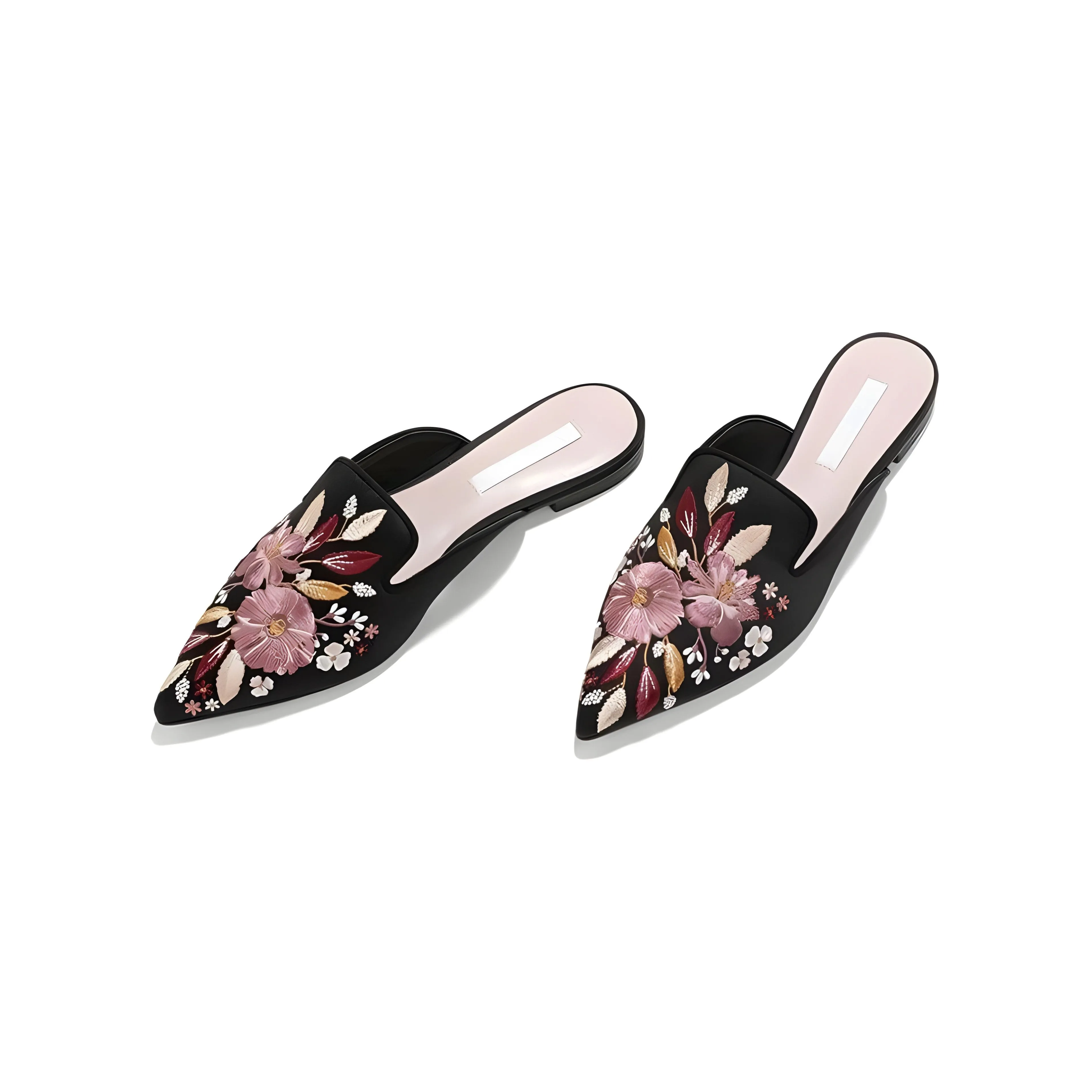 The Flora Satin Mules - Multiple Colors