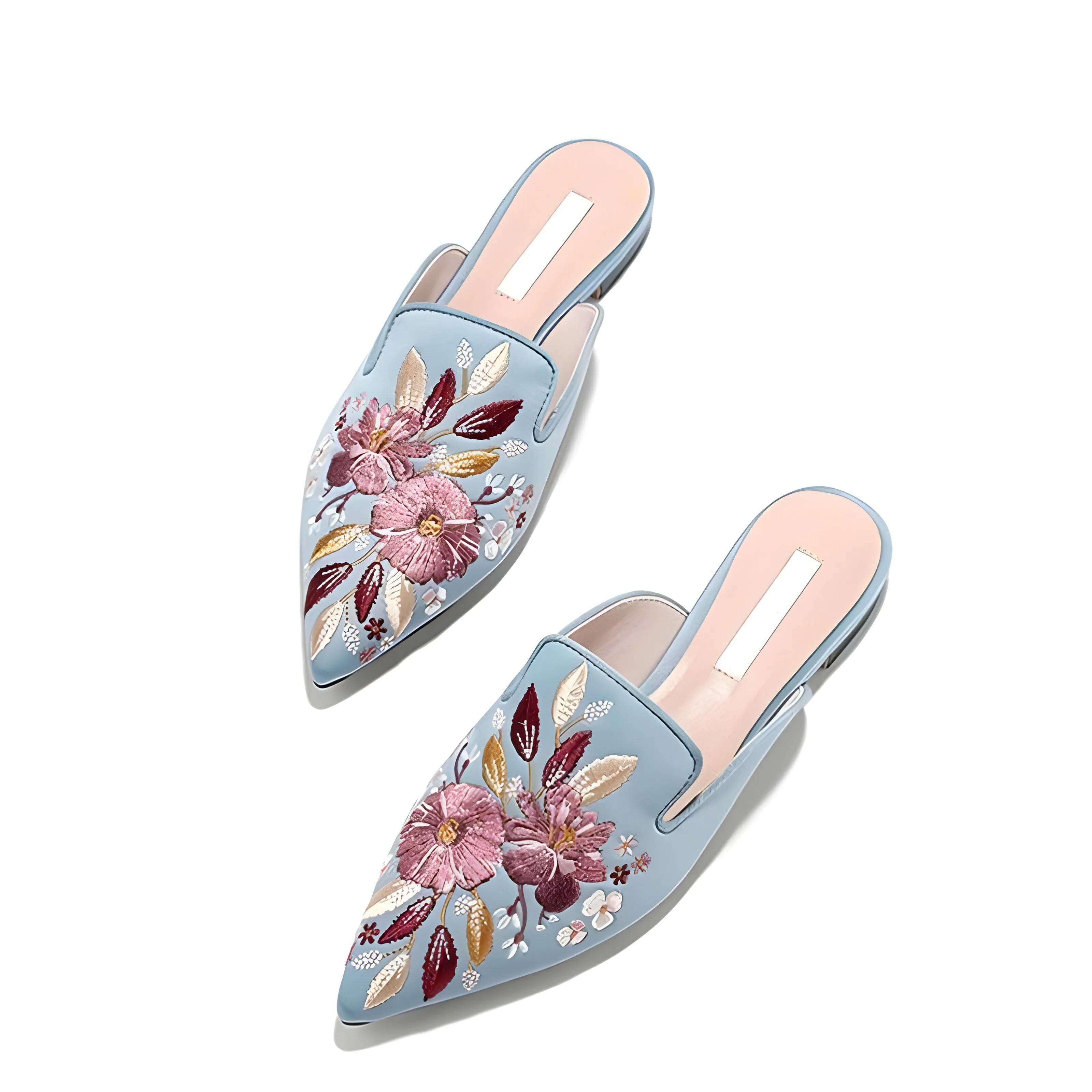 The Flora Satin Mules - Multiple Colors