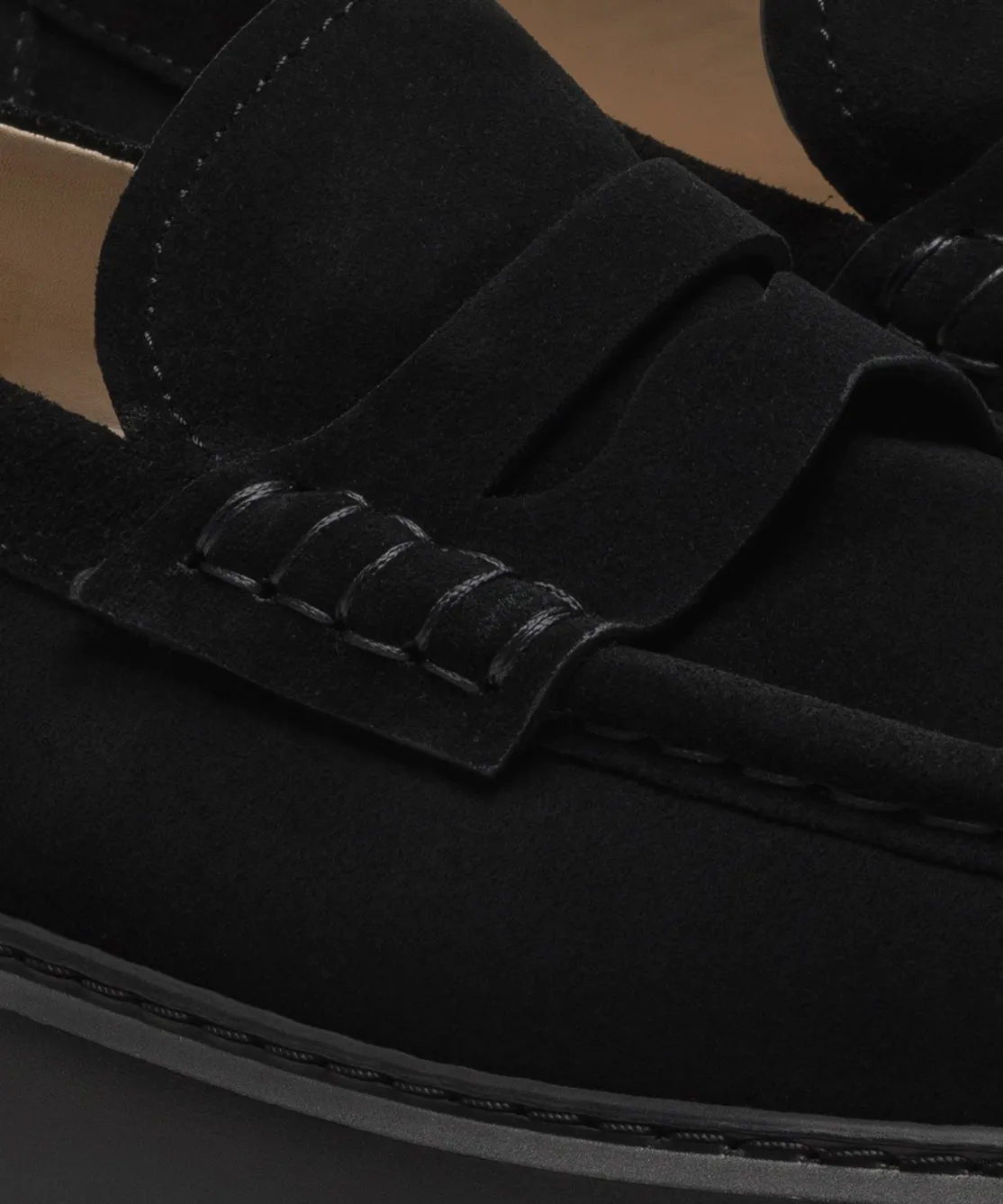 The Loafer All Black Suede