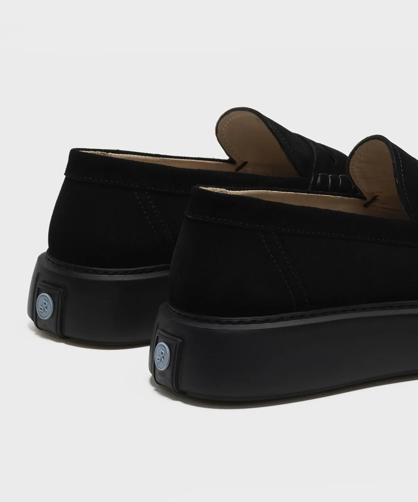 The Loafer All Black Suede