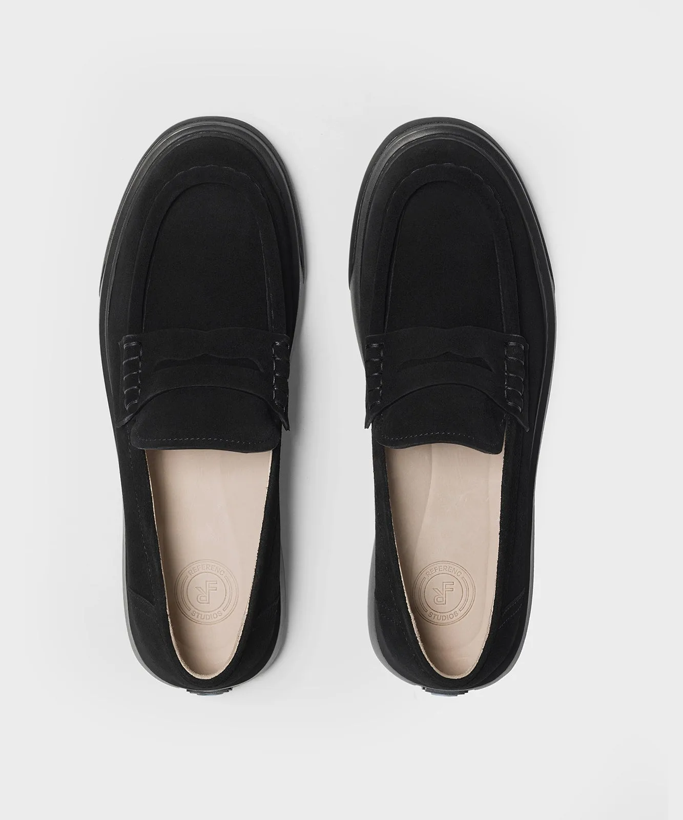 The Loafer All Black Suede