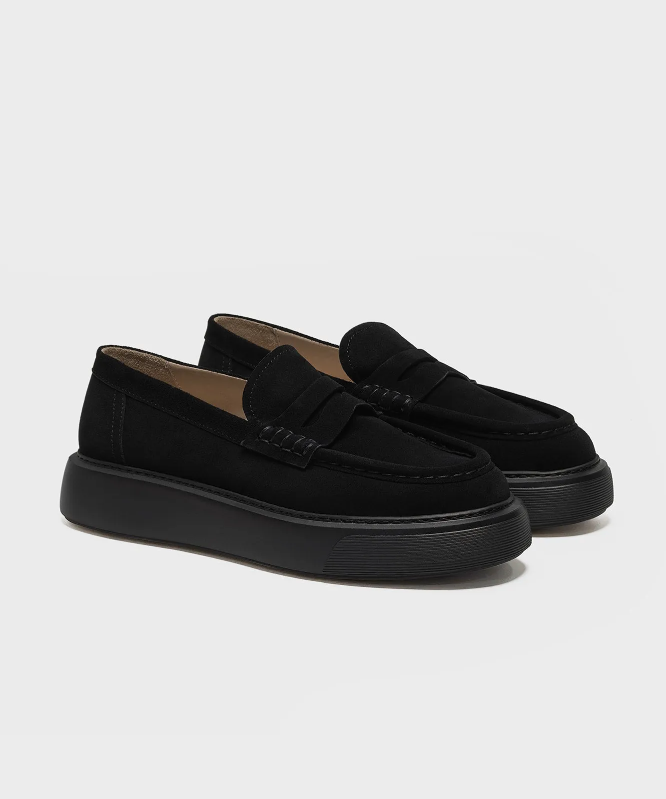 The Loafer All Black Suede