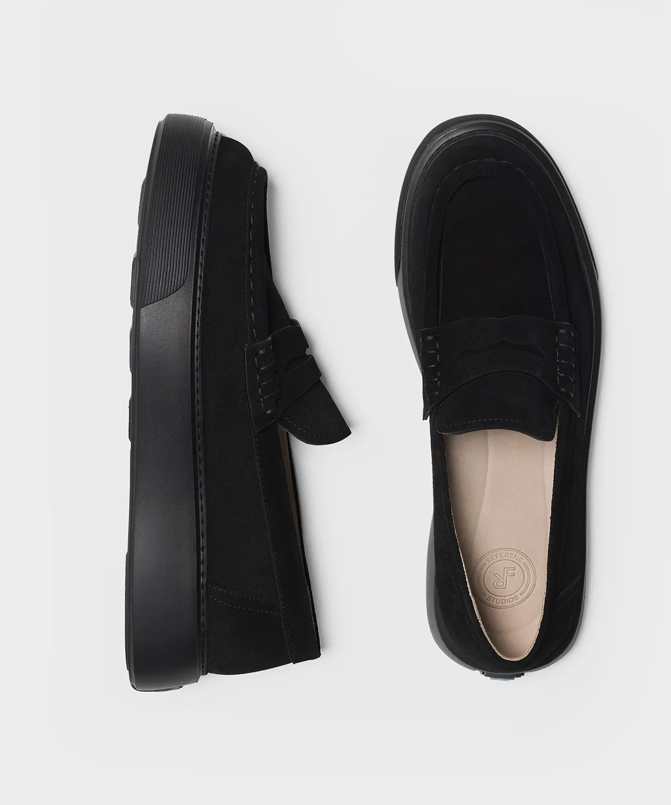 The Loafer All Black Suede