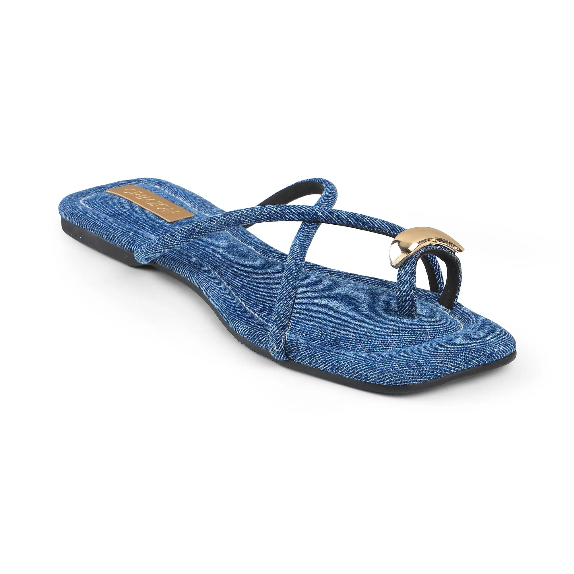 THEA- DENIM FLATS