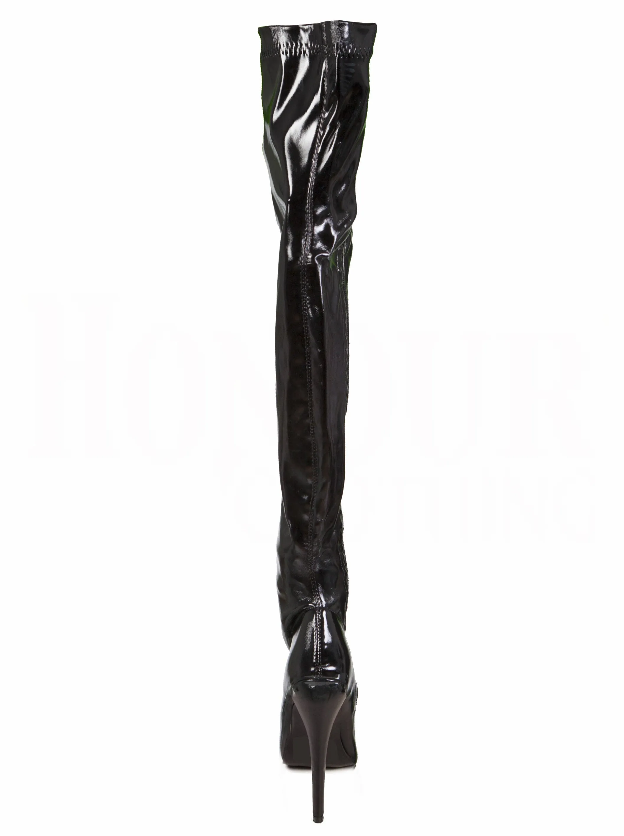 Thigh High PVC Heels