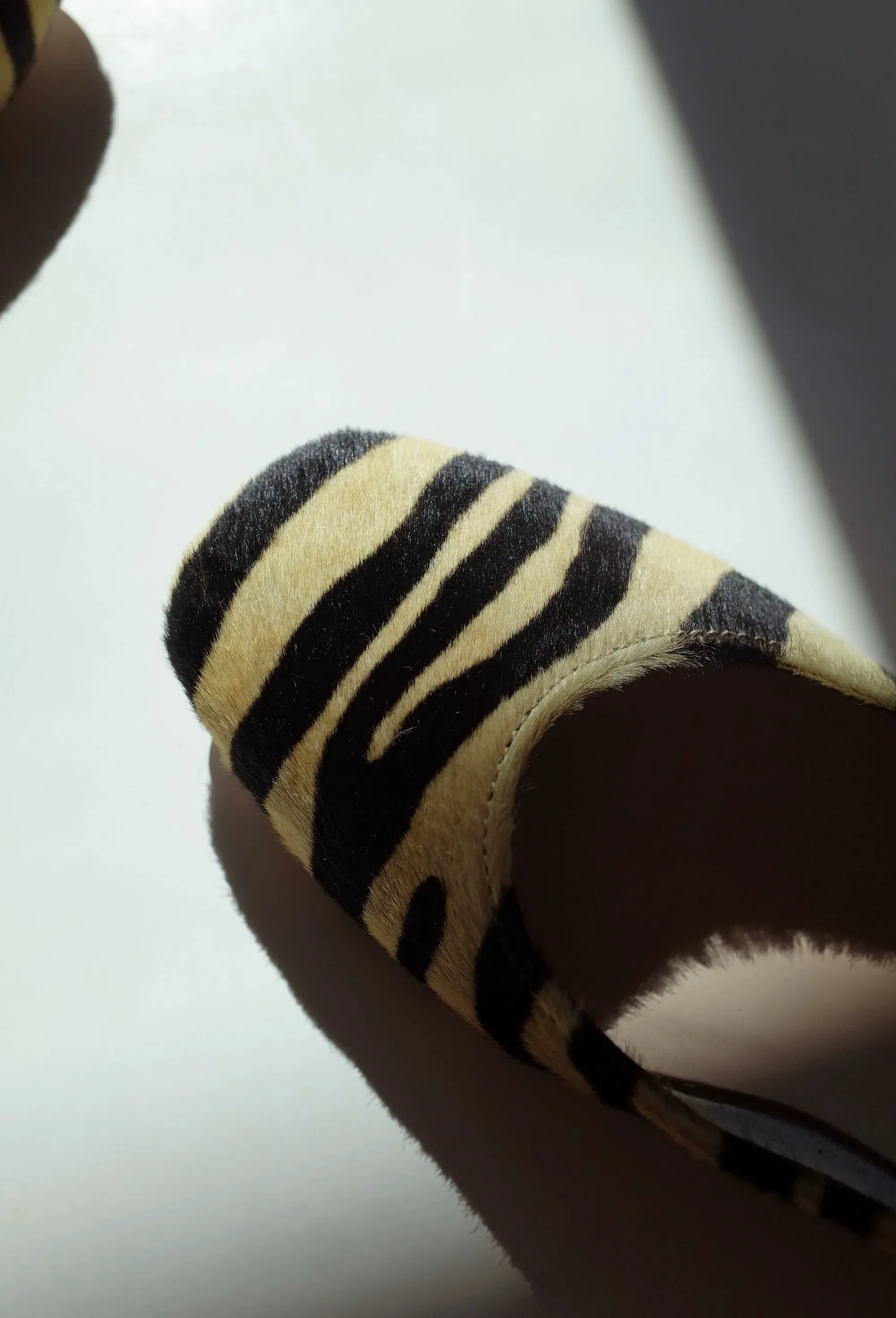 Tiger Striped Mary Jane Flats