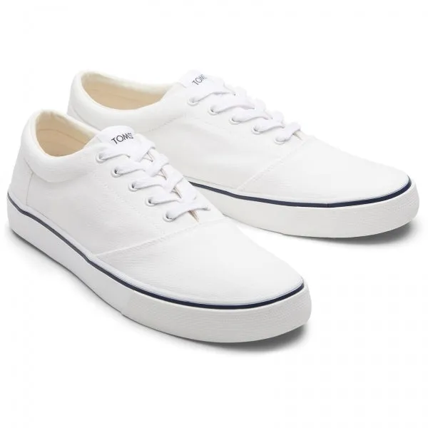 TOMS ALPARGATA FENIX Mens Textile Low Top Trainers White