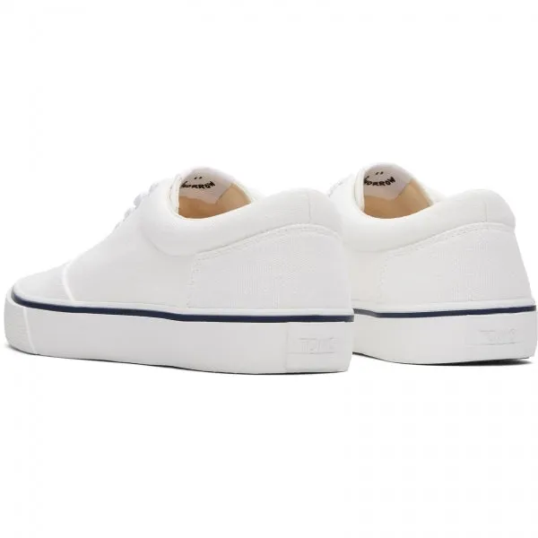 TOMS ALPARGATA FENIX Mens Textile Low Top Trainers White
