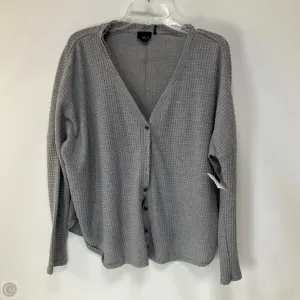 Top Long Sleeve By Urban Outfitters In Grey, Size: S