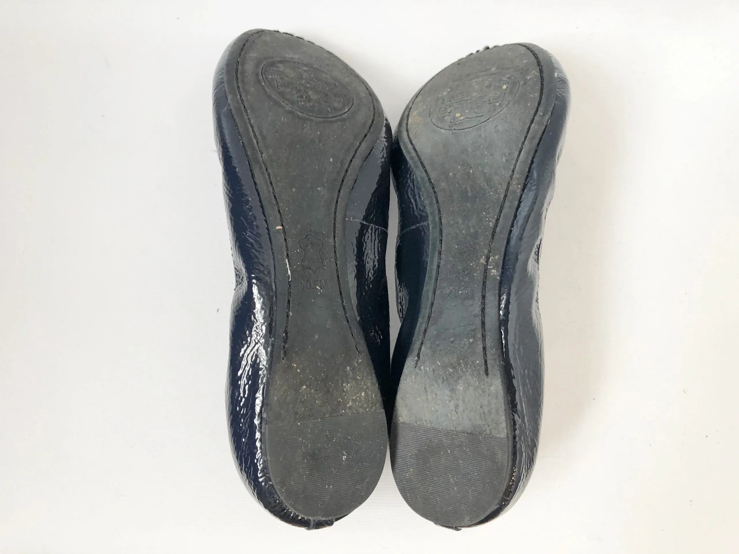 Tory Burch Blue Ballet Flat Size 10.5