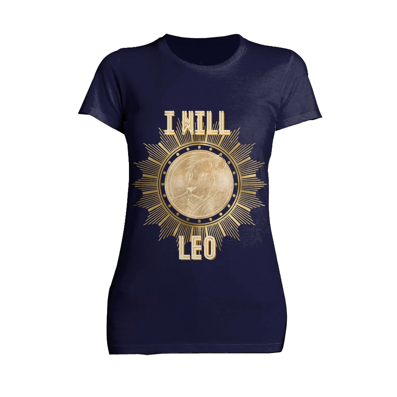UA Supreme Star Sign Leo Lion Women's T-shirt (Navy)
