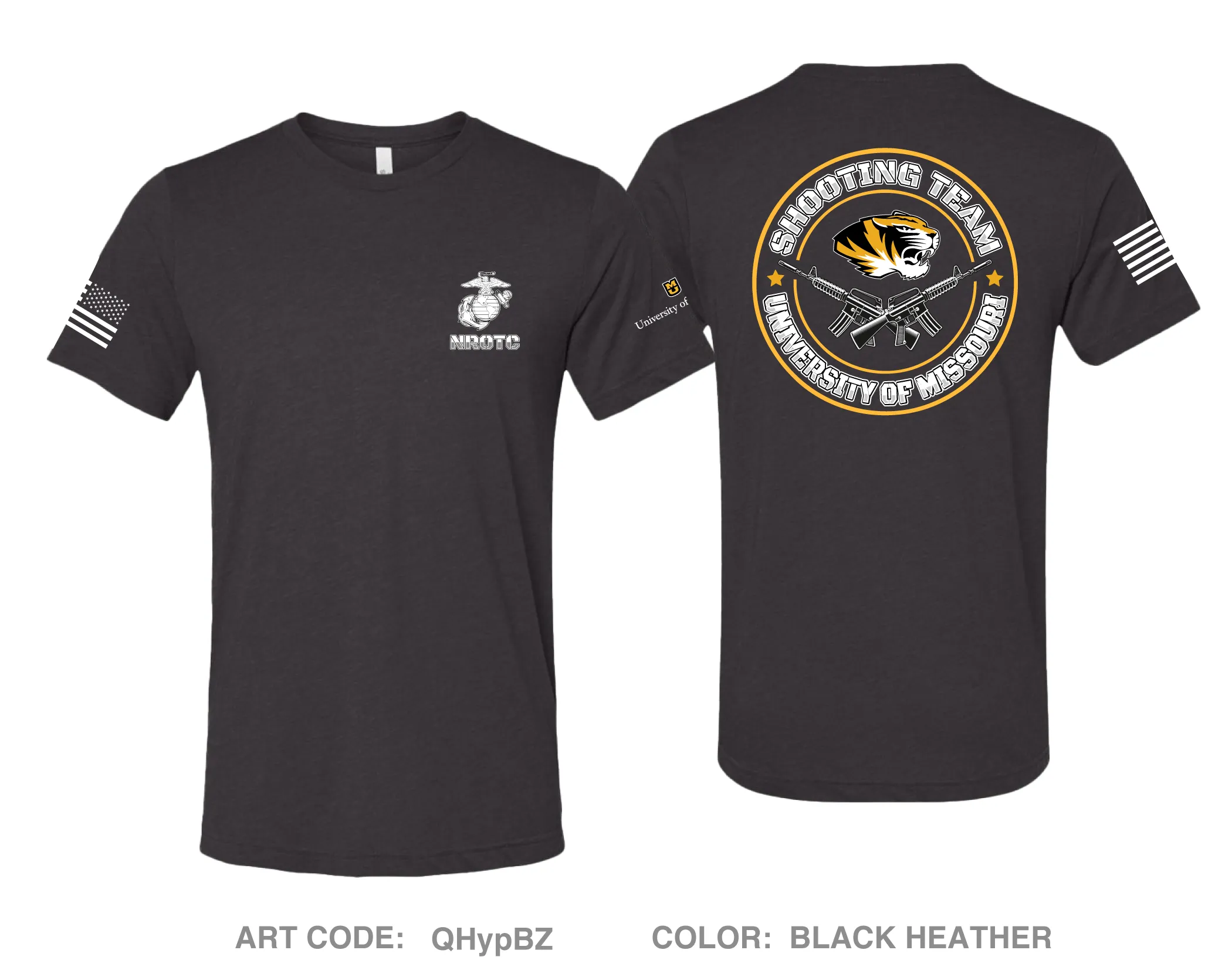University of Missouri NROTC Comfort Unisex Triblend SS Tee - QHypBZ
