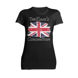 Urban Attitude Kings Coronation 2023 British Flag Women's T-shirt