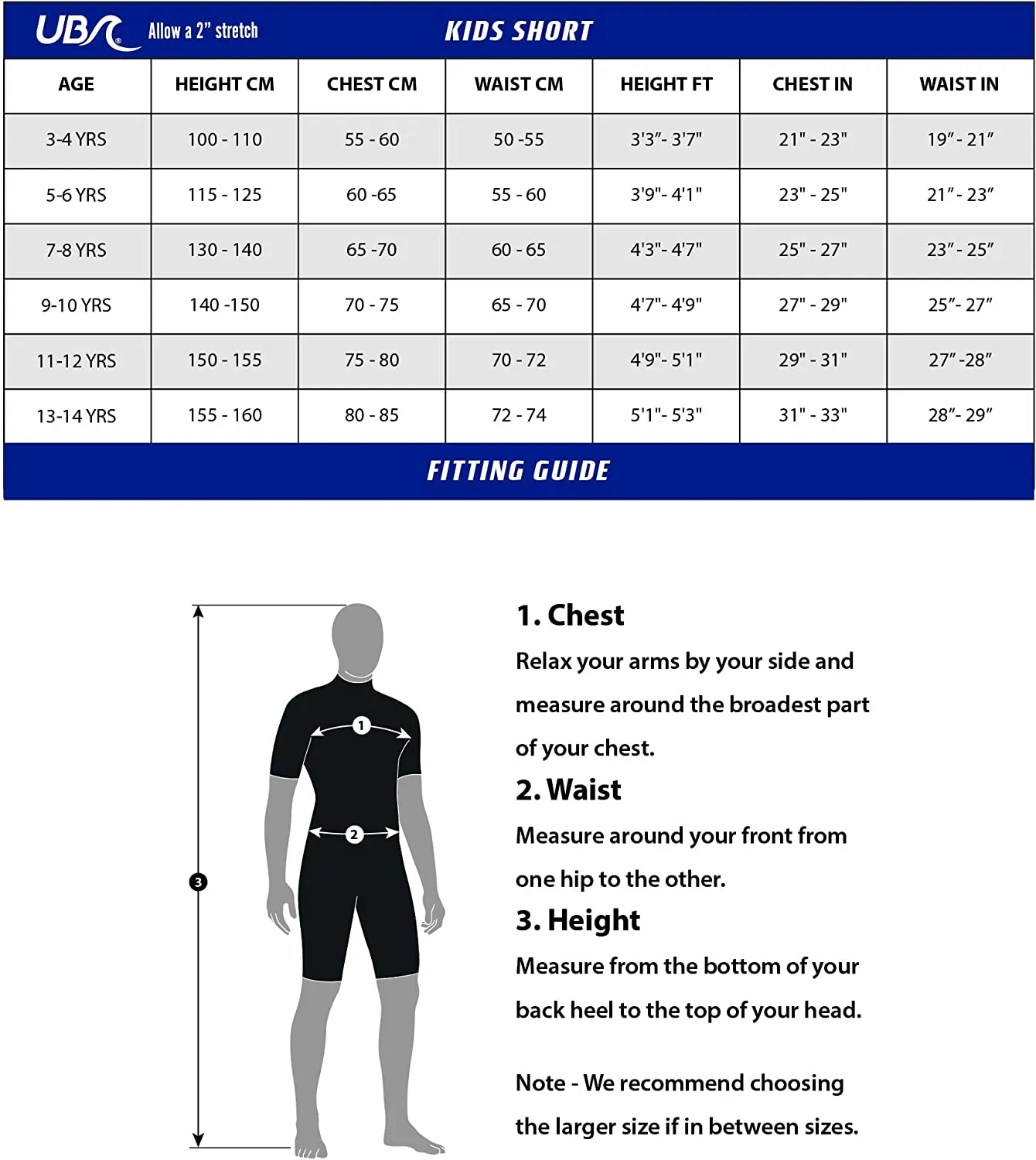 Urban Beach Kids Sharptooth Short Wetsuit Black/Blue 7-8 Years