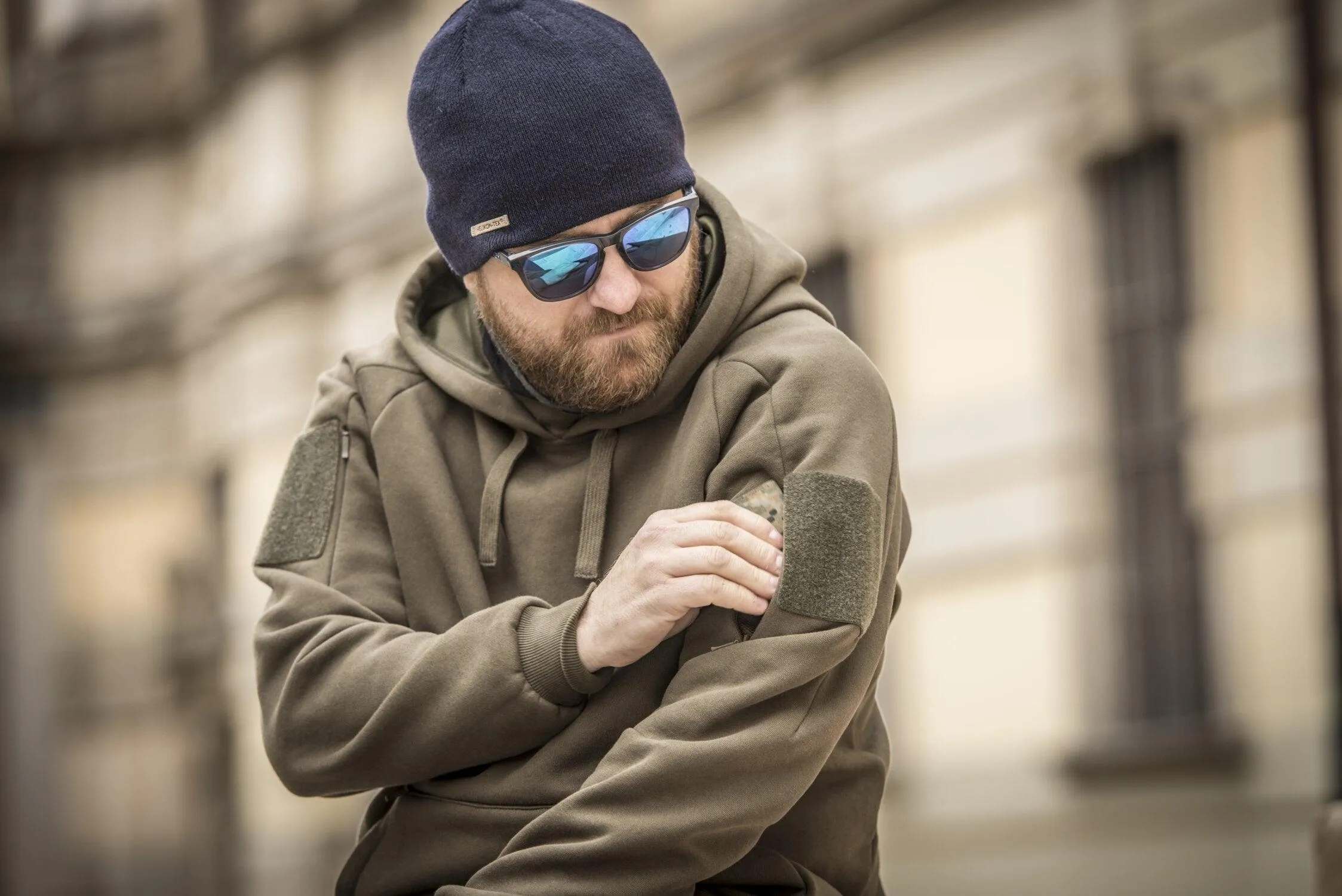Urban Tactical Hoodie Lite (Kangaroo) - Black