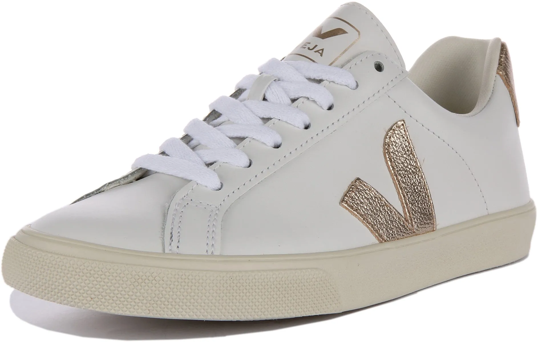 Veja Esplar Logo In White Bronze For Men