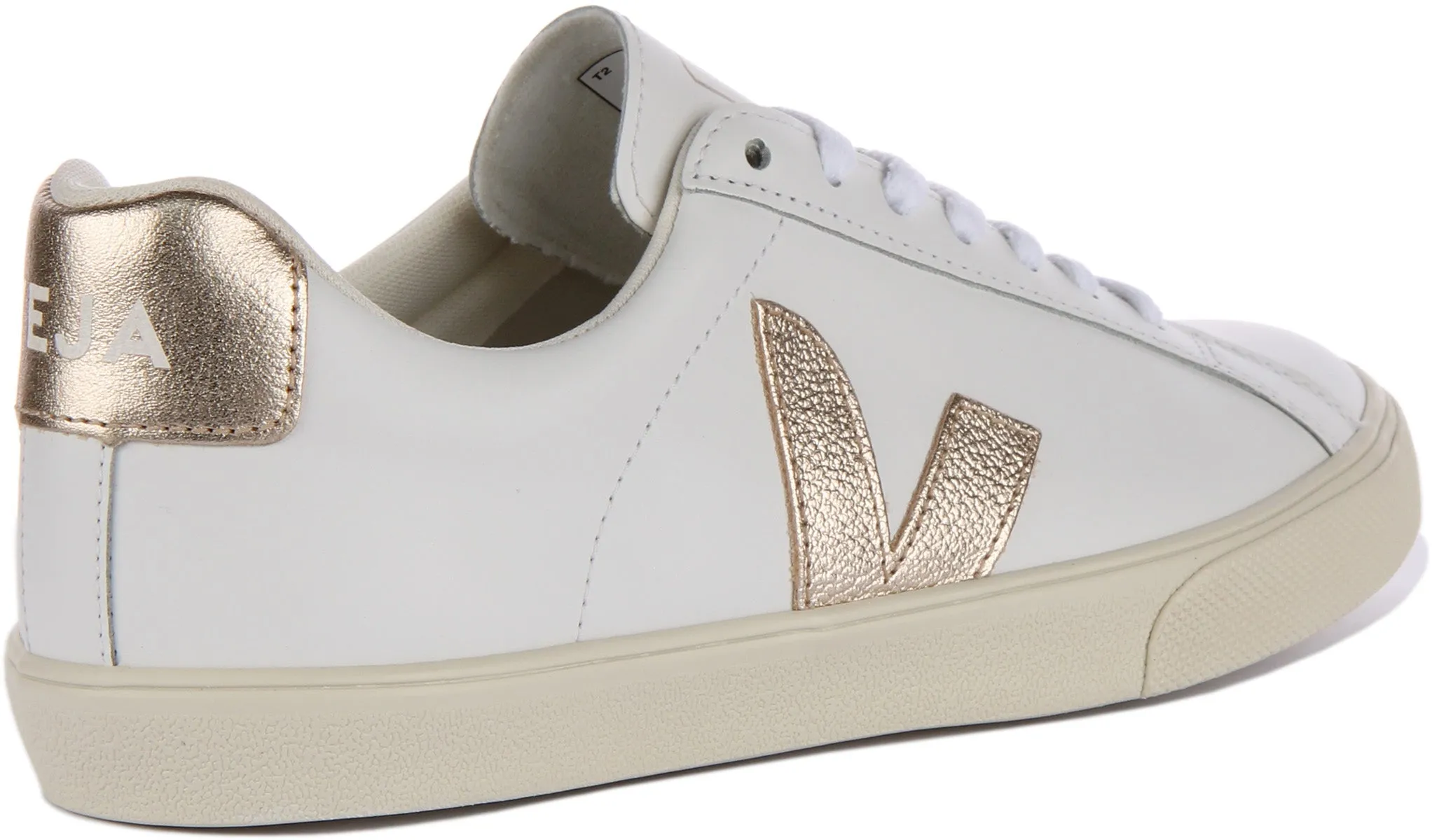 Veja Esplar Logo In White Bronze For Men