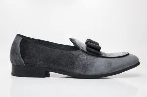 Velvet Formal Loafer Charcoal