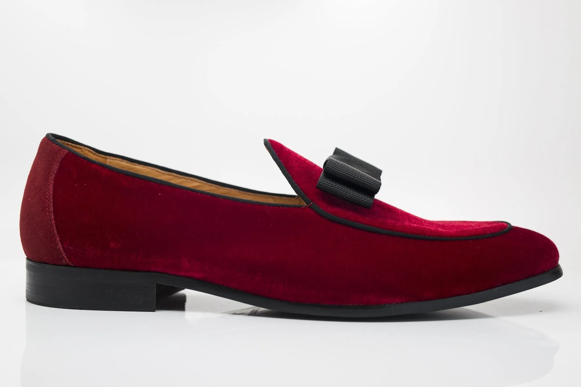 Velvet Formal Loafer Red