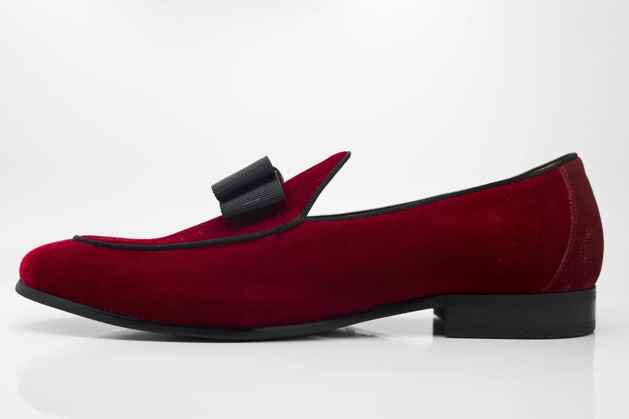 Velvet Formal Loafer Red