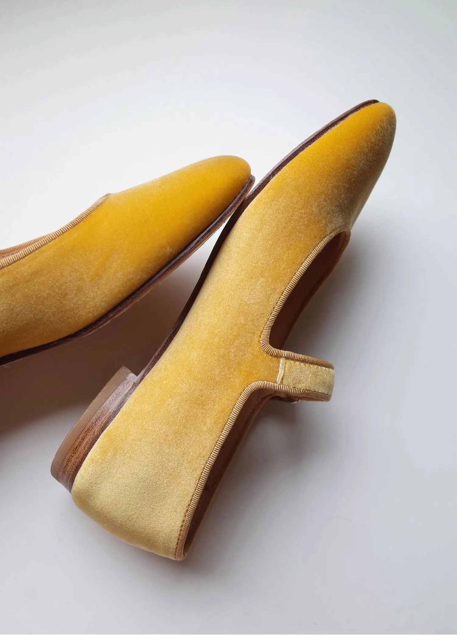 Velvet Mary Jane Shoes