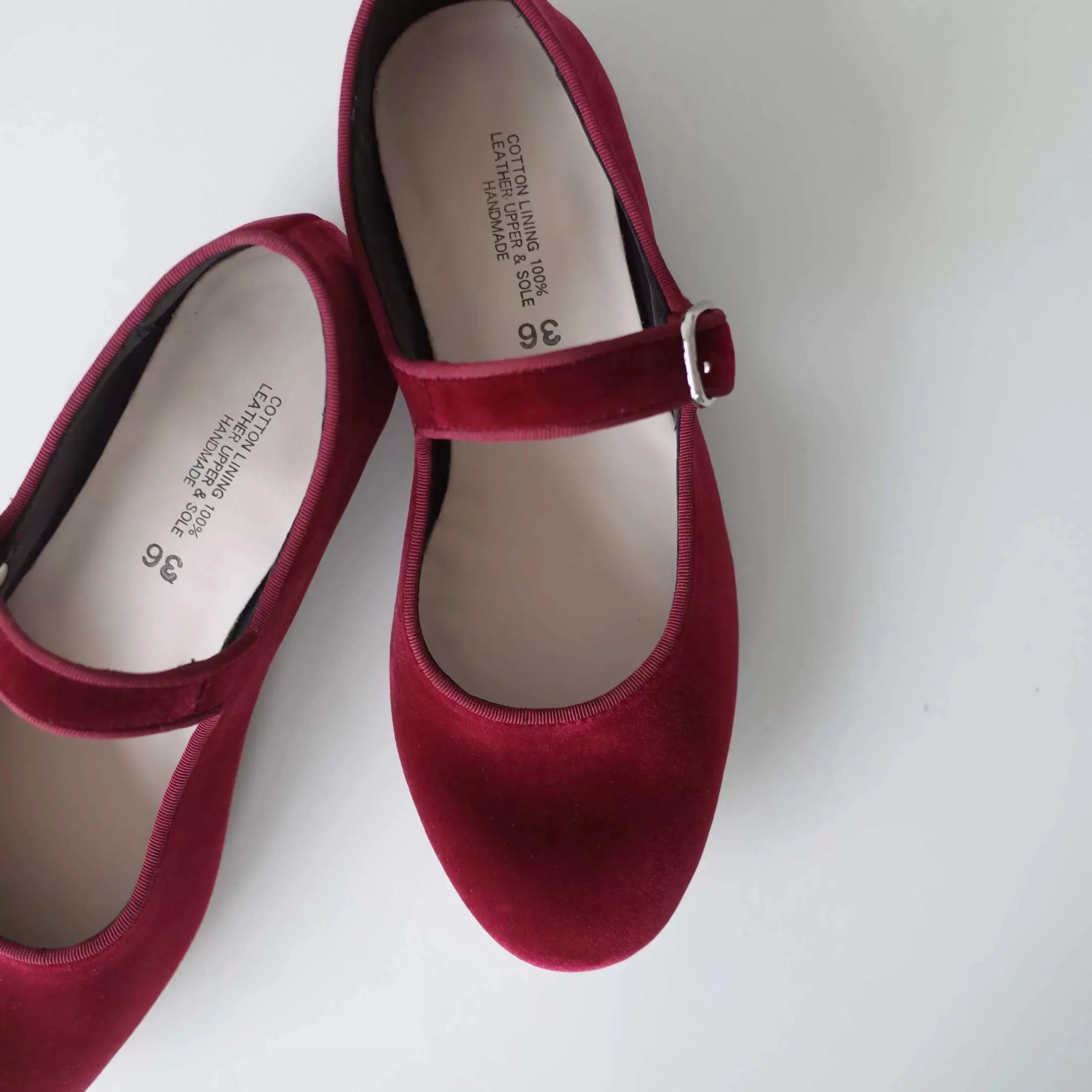 Velvet Mary Jane Shoes