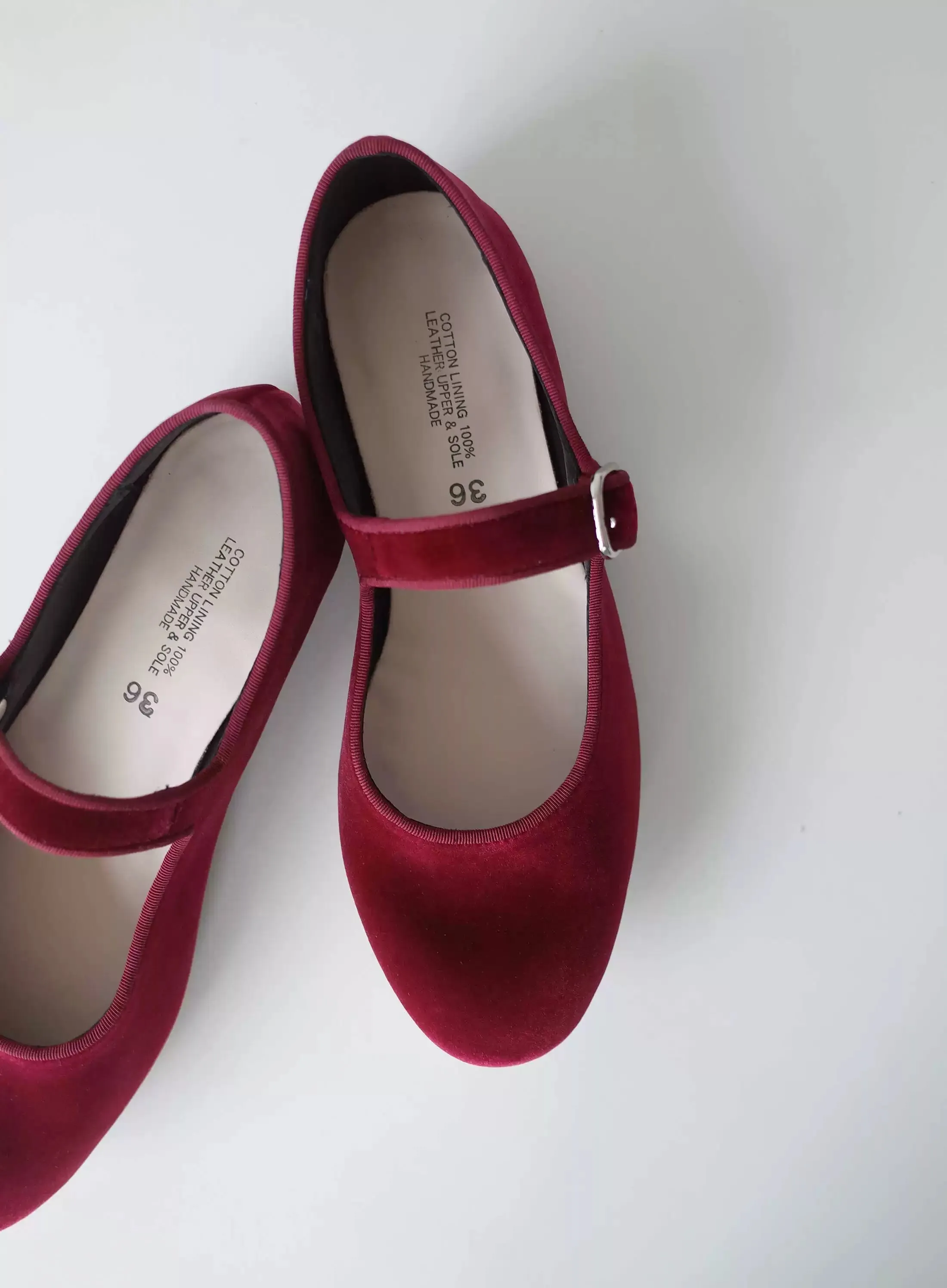 Velvet Mary Jane Shoes