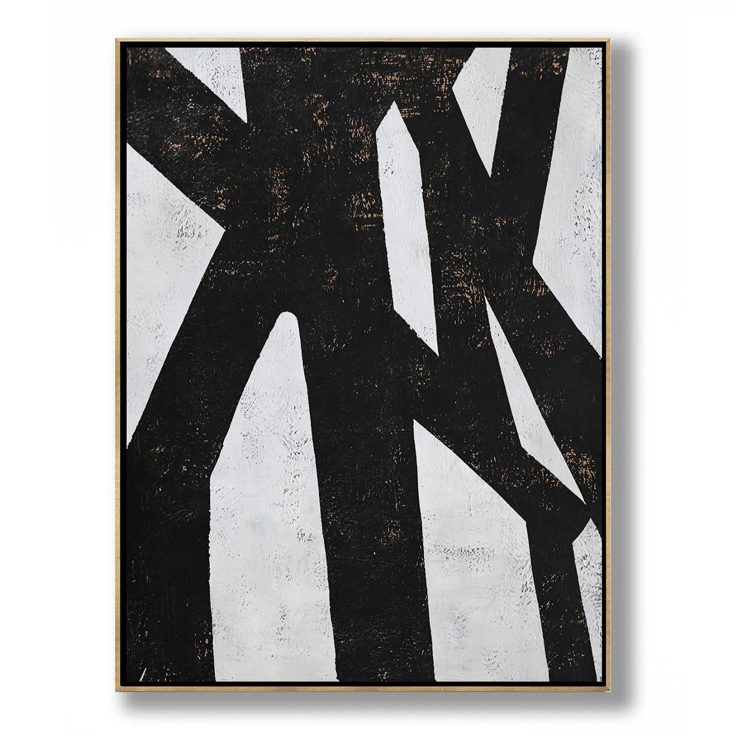 Vertical Minimal Geometric Painting H76V
