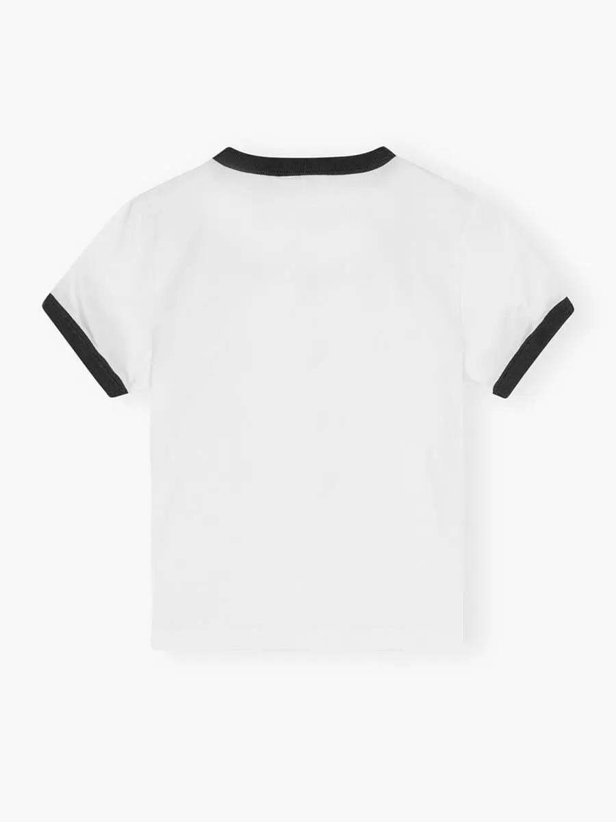 White Basic Jersey Bear T-Shirt