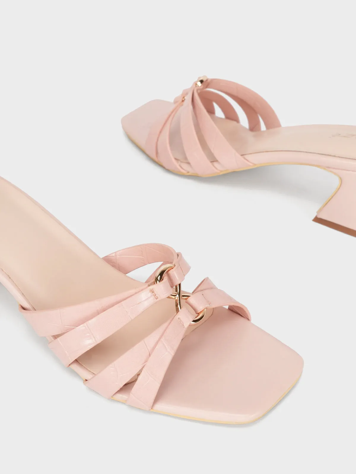 Women "ALEZAE" Block Heel Sandals