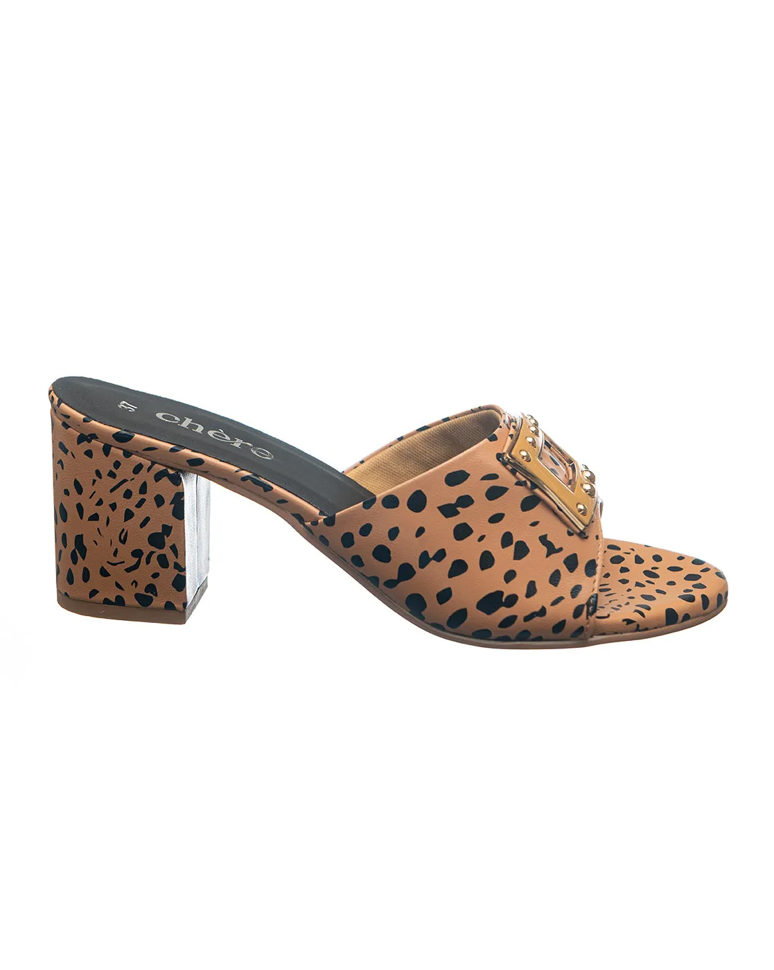 Women's Cheetah Print Block Heels