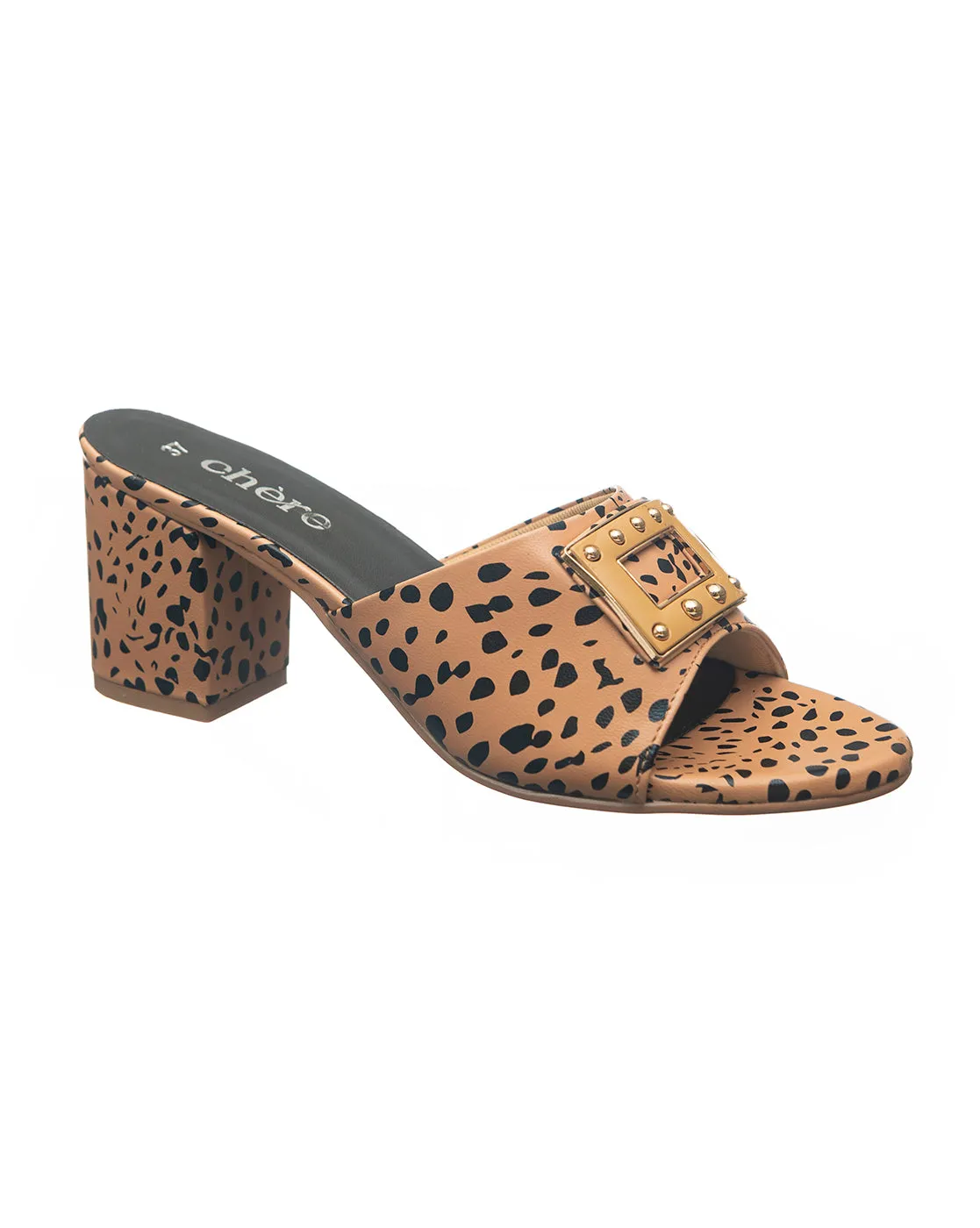 Women's Cheetah Print Block Heels