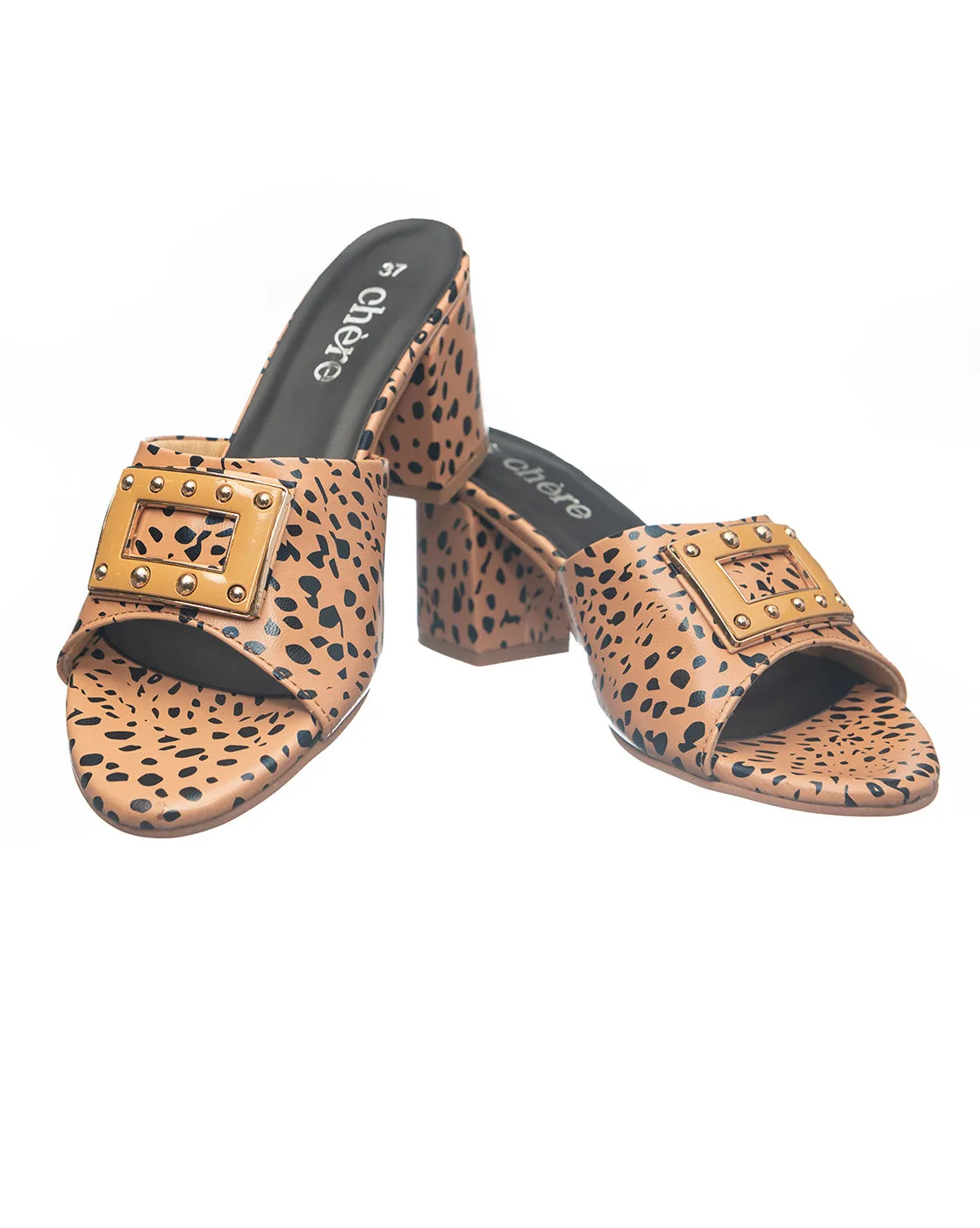 Women's Cheetah Print Block Heels