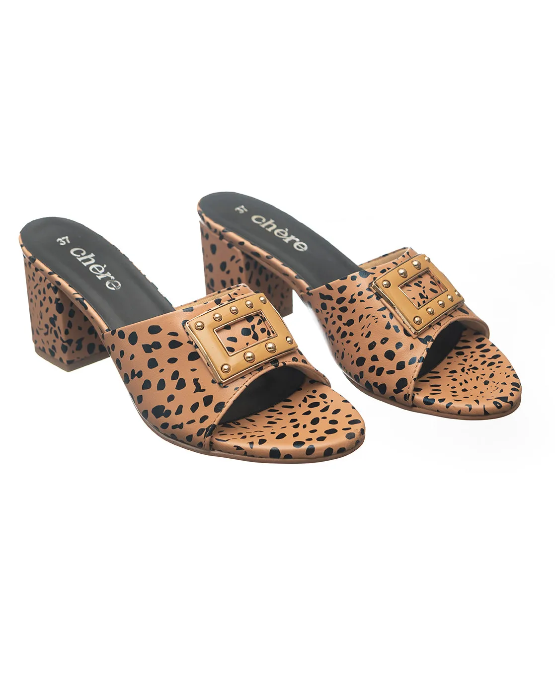 Women's Cheetah Print Block Heels
