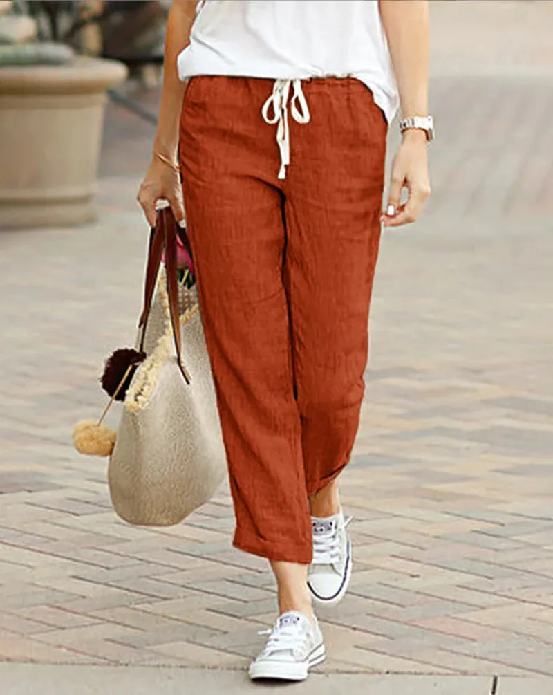 Women's Linen Trousers | Relaxed Fit