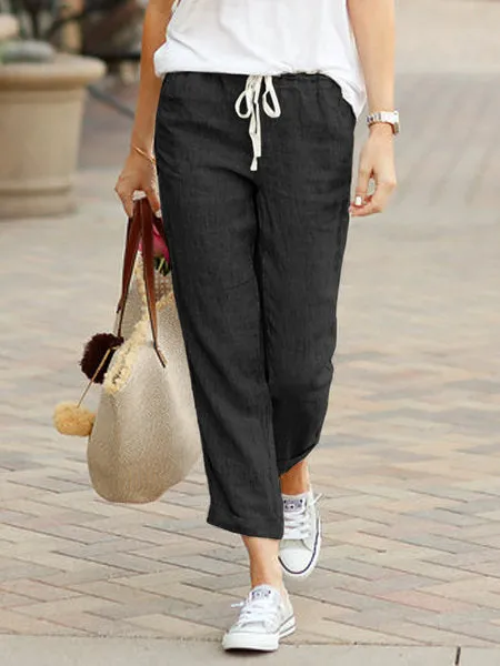 Women's Linen Trousers | Relaxed Fit