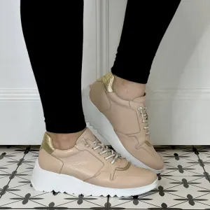 Wonders Adore Wedge Trainer E-6761 Palo Nude