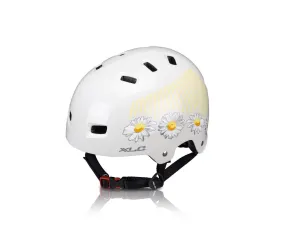 XLC BH-C22 Creme Flower Hard Shell BMX / Bike Helmet - 53-59cm - Cream