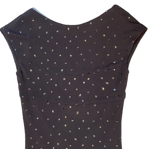 X:S Clothing Women Size M Sparkly Gray Long Formal Dress Open Back NWT $168
