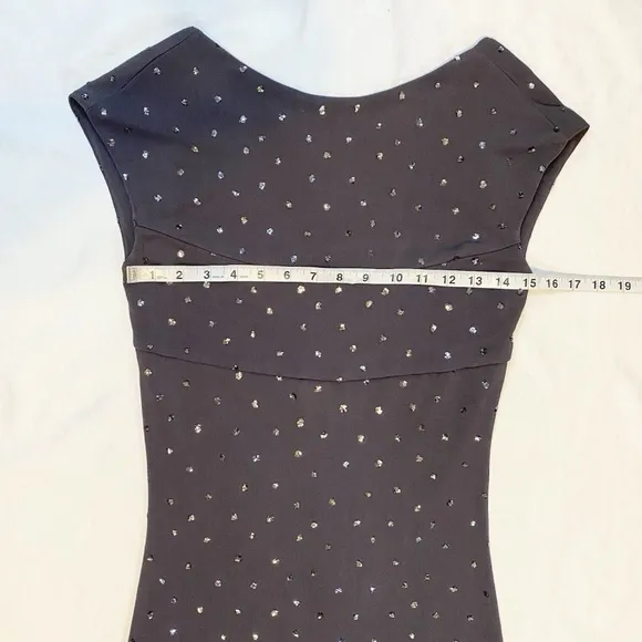 X:S Clothing Women Size M Sparkly Gray Long Formal Dress Open Back NWT $168