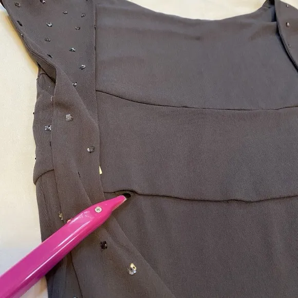 X:S Clothing Women Size M Sparkly Gray Long Formal Dress Open Back NWT $168