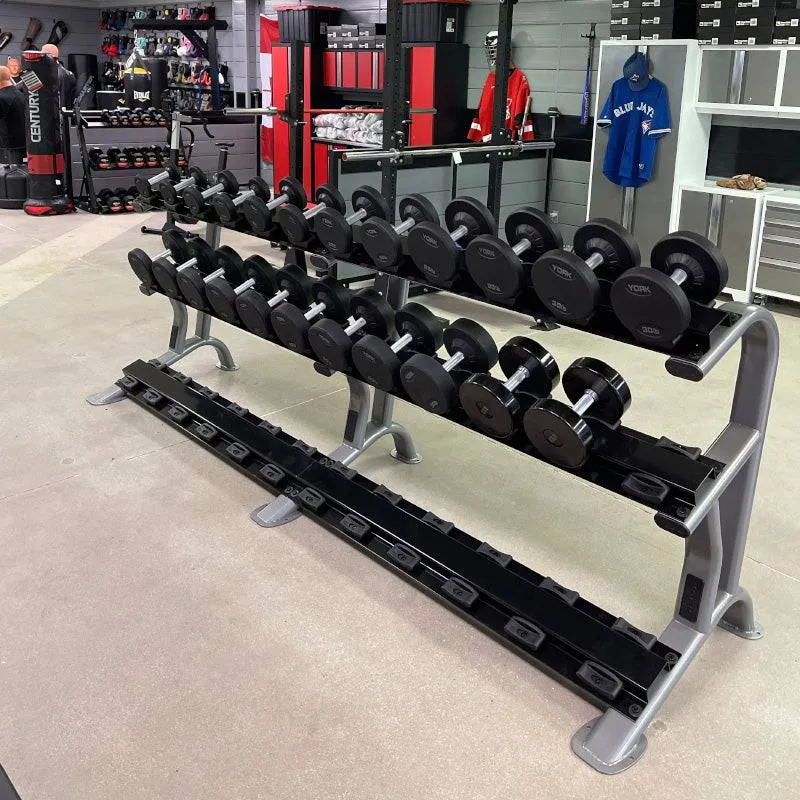 York Barbell | Dumbbells - Medial Grip Rubber Coated Pro Style