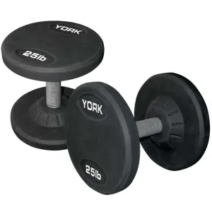 York Barbell | Dumbbells - Medial Grip Rubber Coated Pro Style